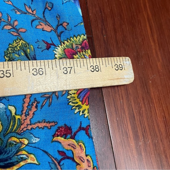 JM Collection Open Front Kimono Cardigan Linen Blend Jacquard Print Sz 1X B33 - Picture 12 of 14